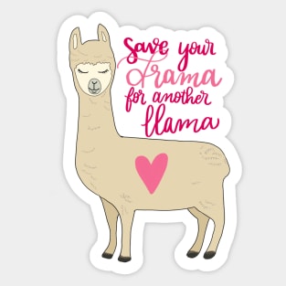 llama drama Sticker